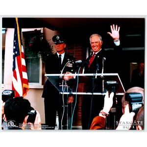 Stargate SG-1 Ronny Cox Richard Dean Anderson 2003 Original Photo 8" x 10" Waves